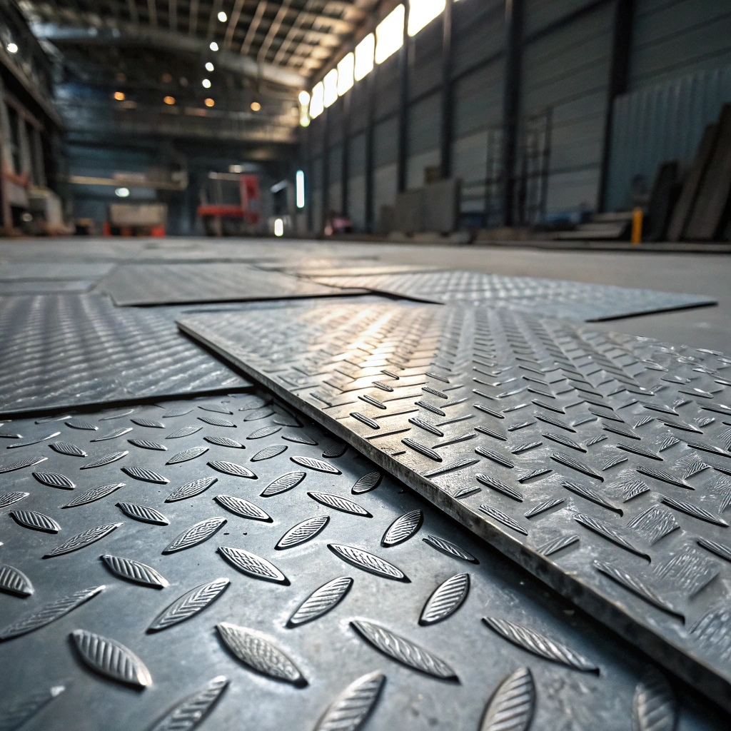 Лист стальной рифленый ромб 10х2200 мм Ст50 ГОСТ 8568-77